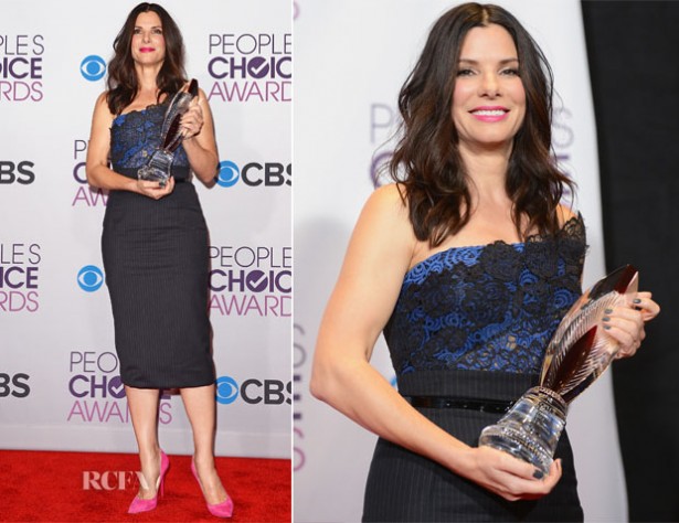 Sandra-Bullock-In-Vera-Wang-2013-People’s-Choice-Awards