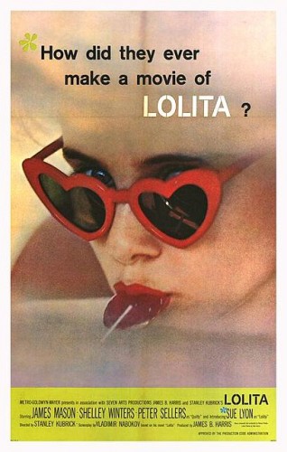 1962 US Poster for Kubrick 'Lolita'
